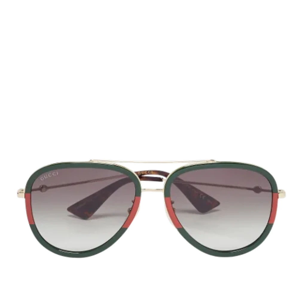 Gucci Vintage Pre-owned Acetate sunglasses Green Dames