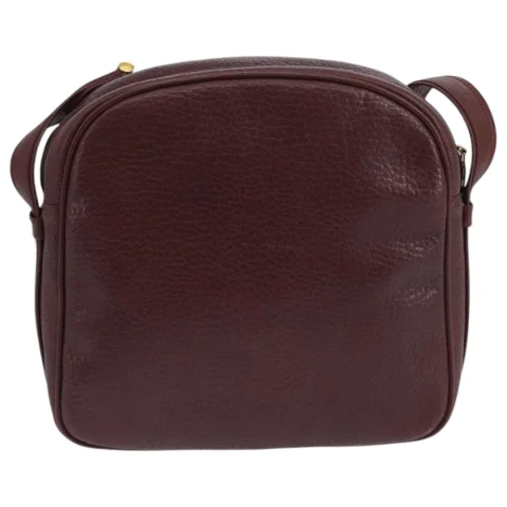 Cartier Vintage Pre-owned Leather shoulder-bags Red Dames