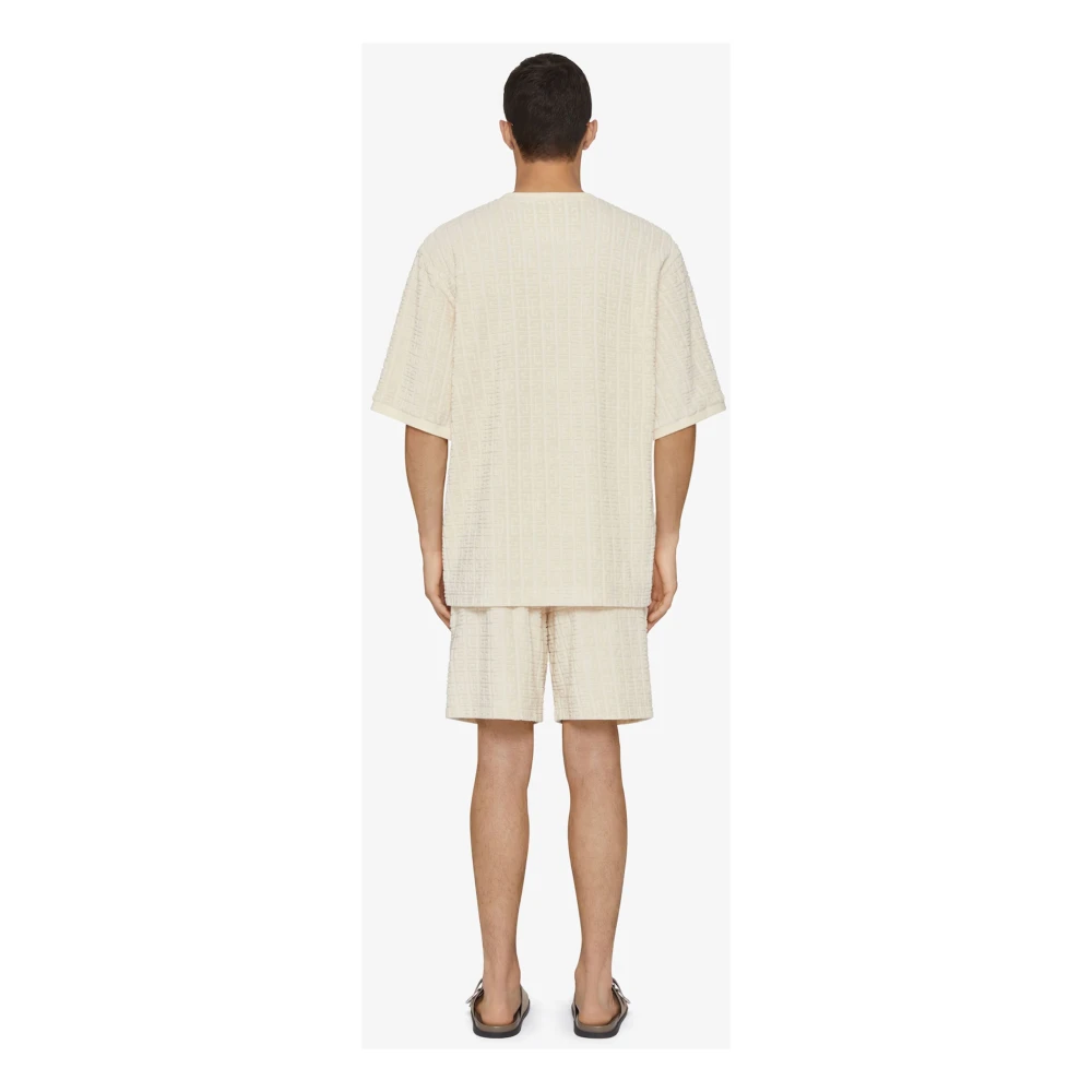 Givenchy Beige T-shirts en Polos met 4G Patroon Beige Heren