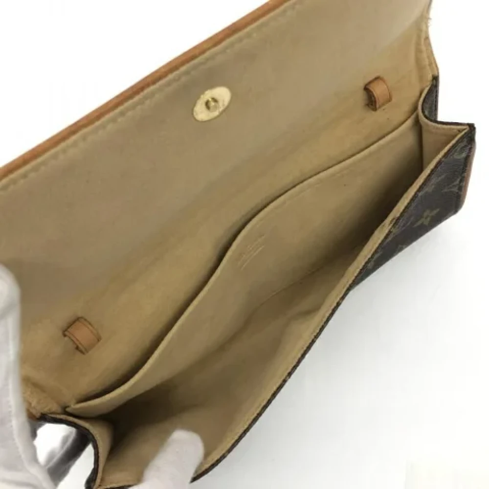 Louis Vuitton Vintage Pre-owned Canvas clutches Brown Dames
