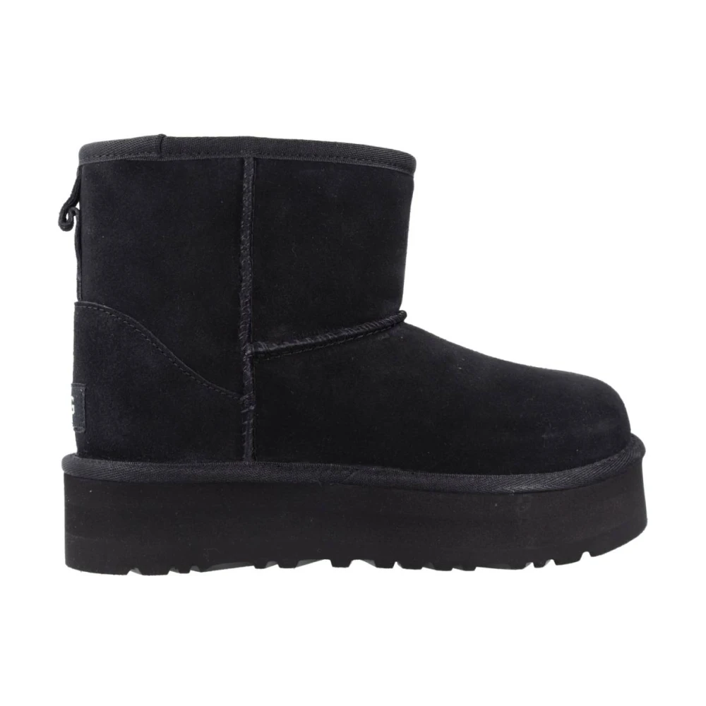 UGG Platform Mini Boots för Stiliga Flickor Black, Flicka