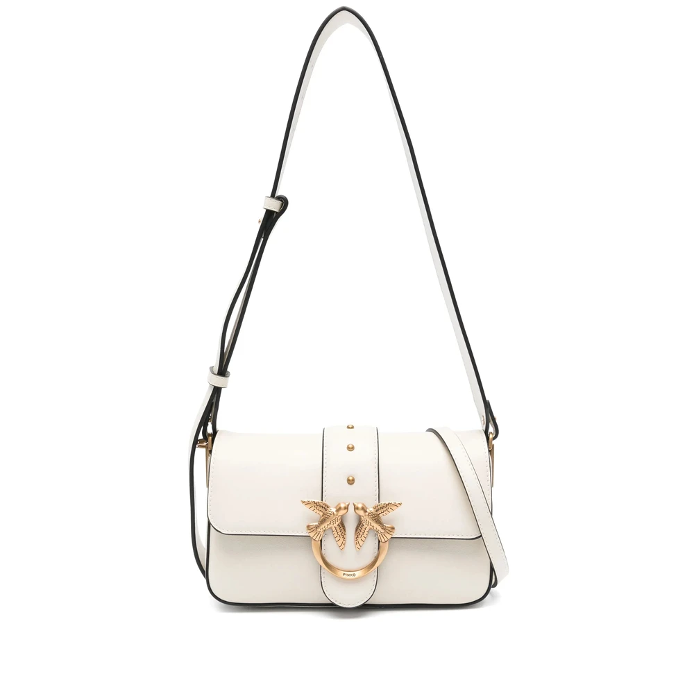 Pinko Love Birds Amandel Beige Schoudertas Beige Dames