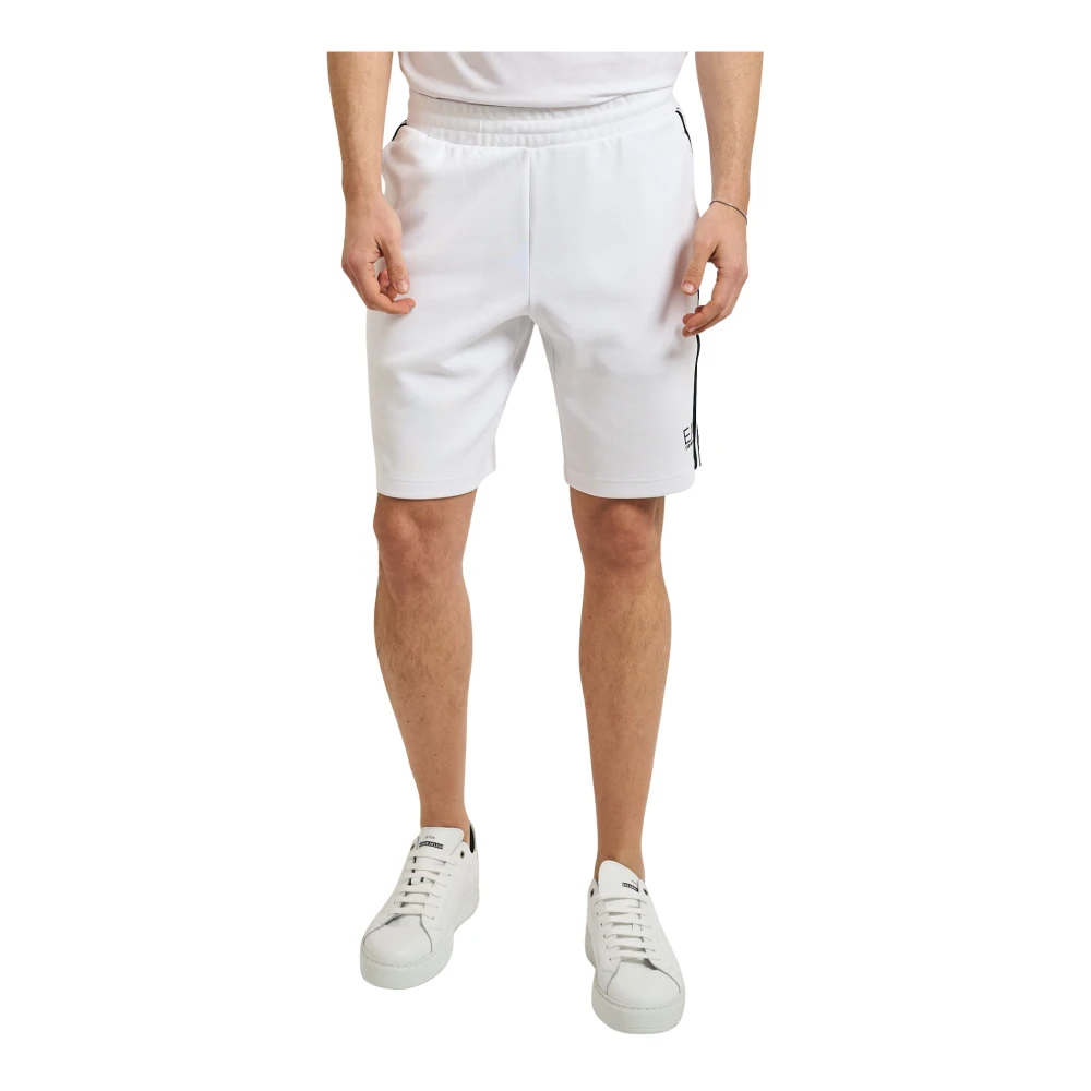 Emporio Armani Mannelijk Wit Training Shorts