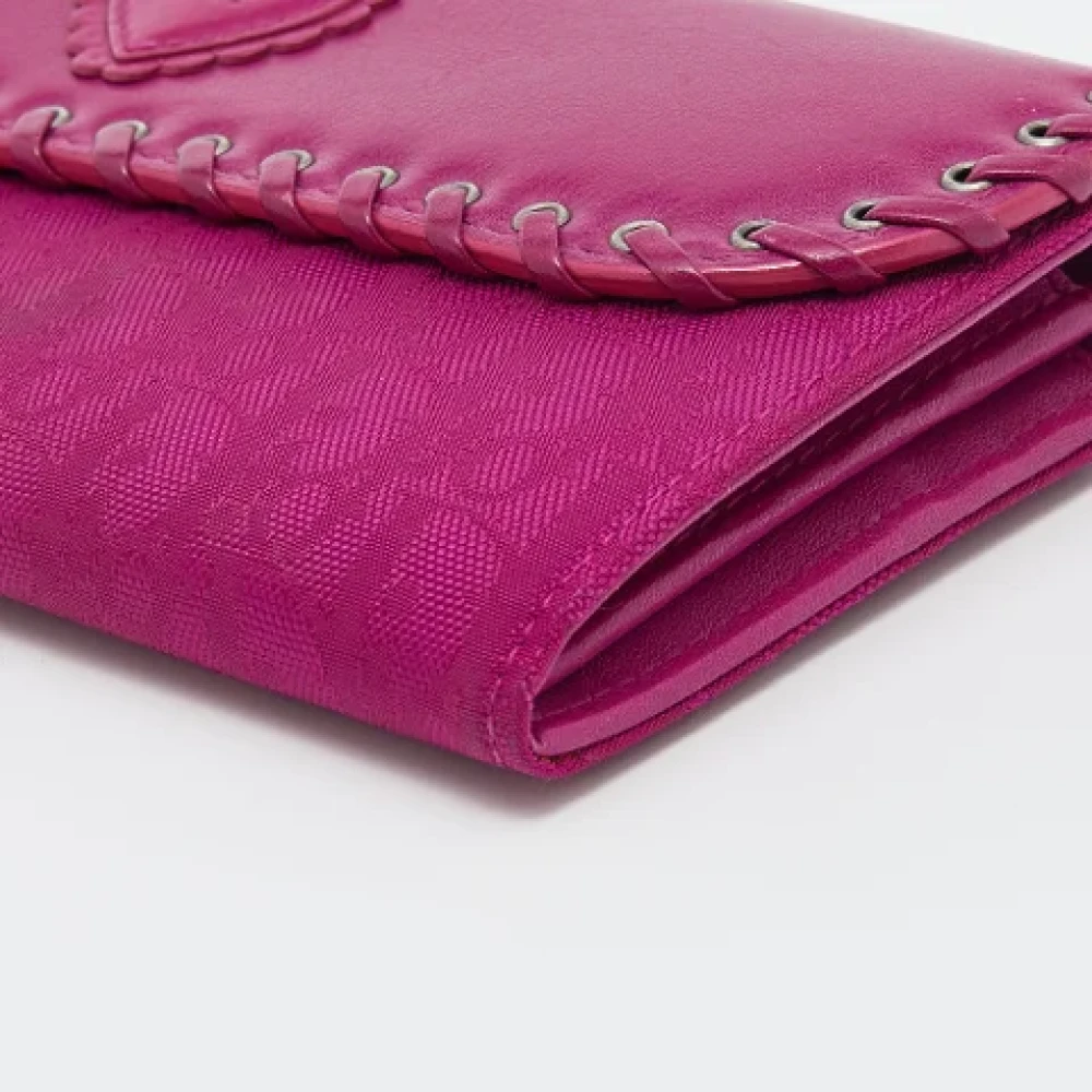 Dior Vintage Pre-owned Canvas wallets Pink Dames