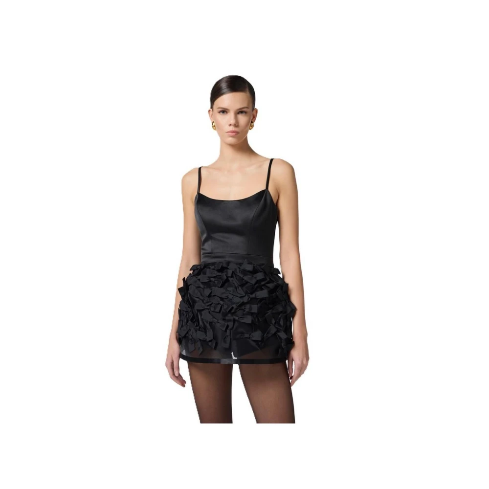 Elisabetta Franchi Polyester Jurken Black Dames