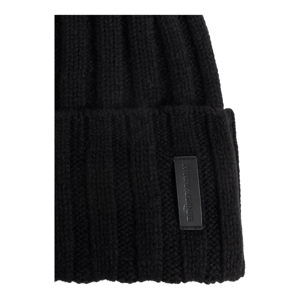 Emporio Armani Kasjmiermuts Black Heren