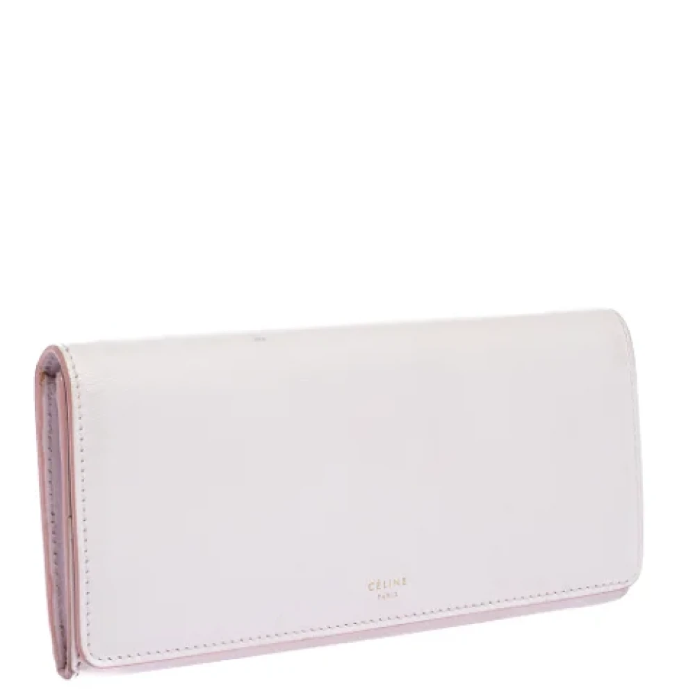 Celine Vintage Pre-owned Leather wallets Pink Dames