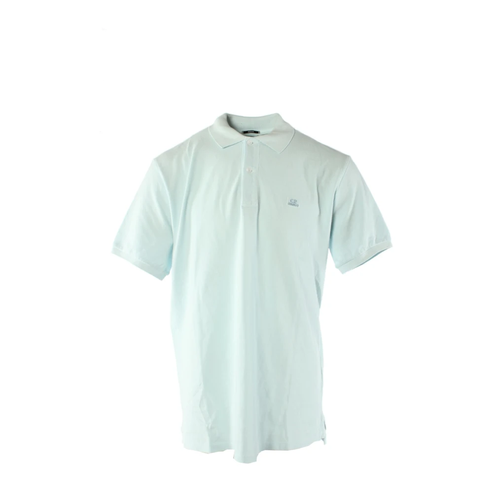 C.p. Company Men's Blue Polo Shirts, 2XL, Polo Shirt Regular Fit