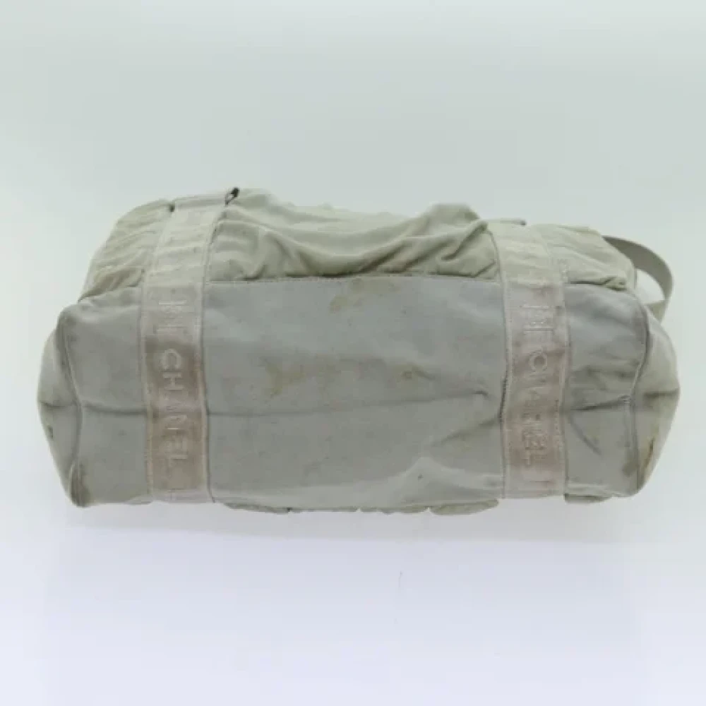 Chanel Vintage Pre-owned Canvas totes Gray Dames