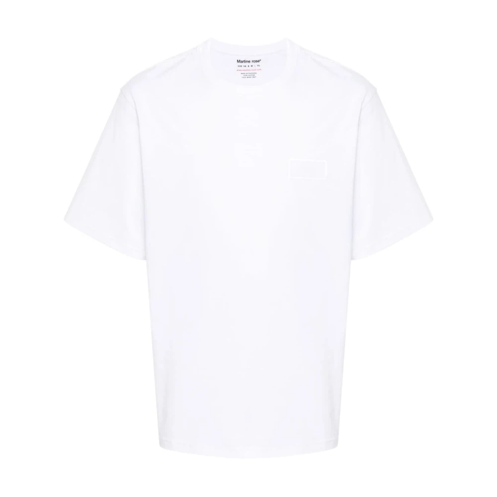 Martine Rose Comfortabele Katoenen T-shirt White Heren