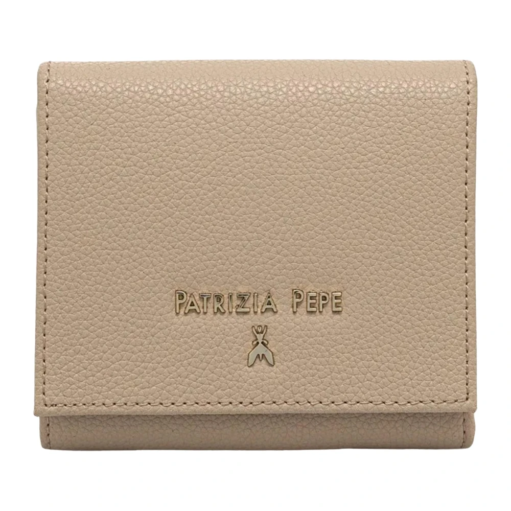 PATRIZIA PEPE Beige Damesportemonnee Met Drukknoopsluiting Beige Dames