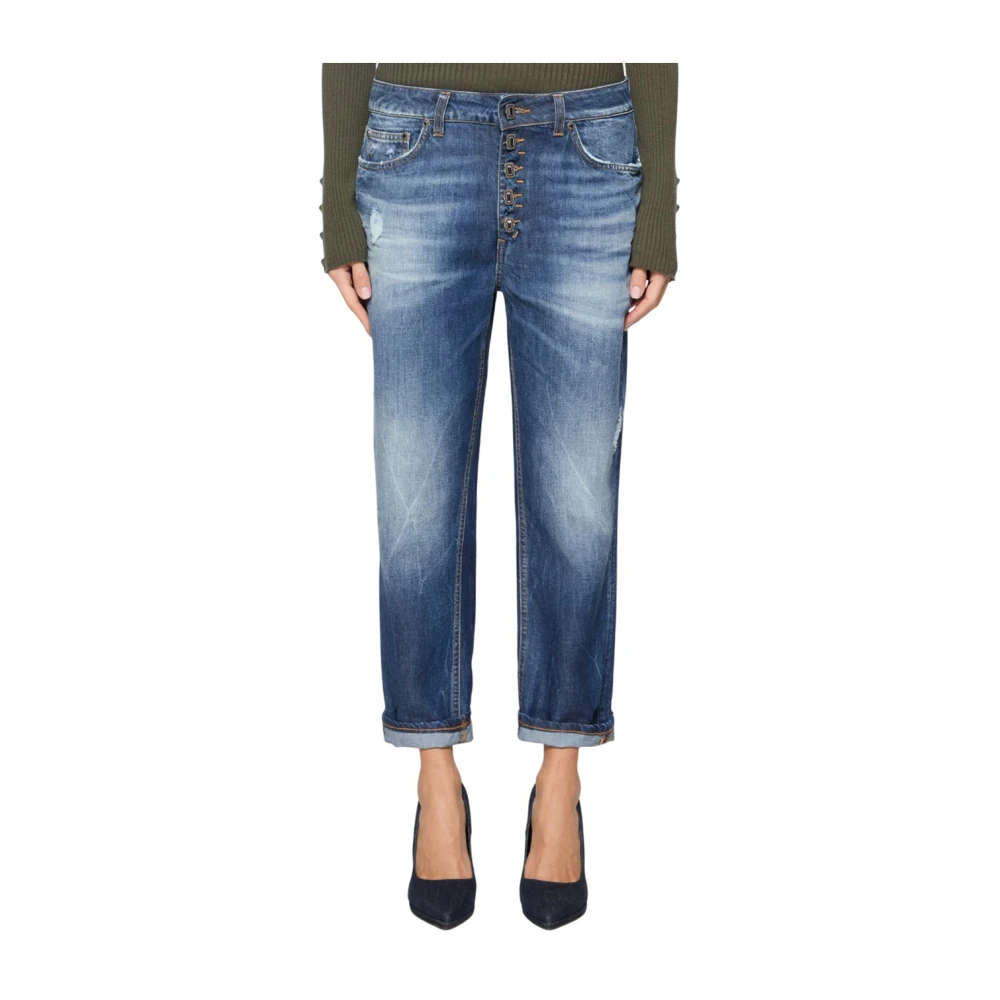Dondup Vintage gewassen relaxed fit jeans Blue Dames