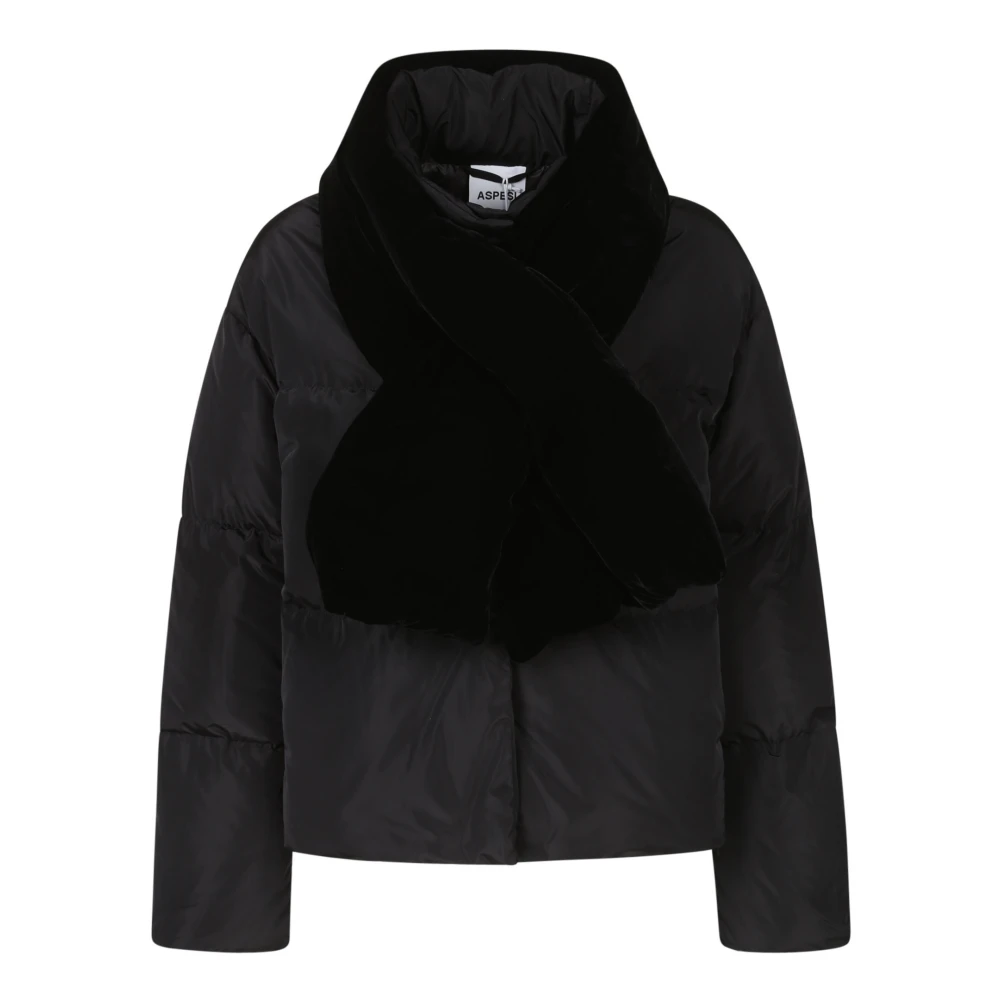 Aspesi Zwarte Jas Mindy Black Dames