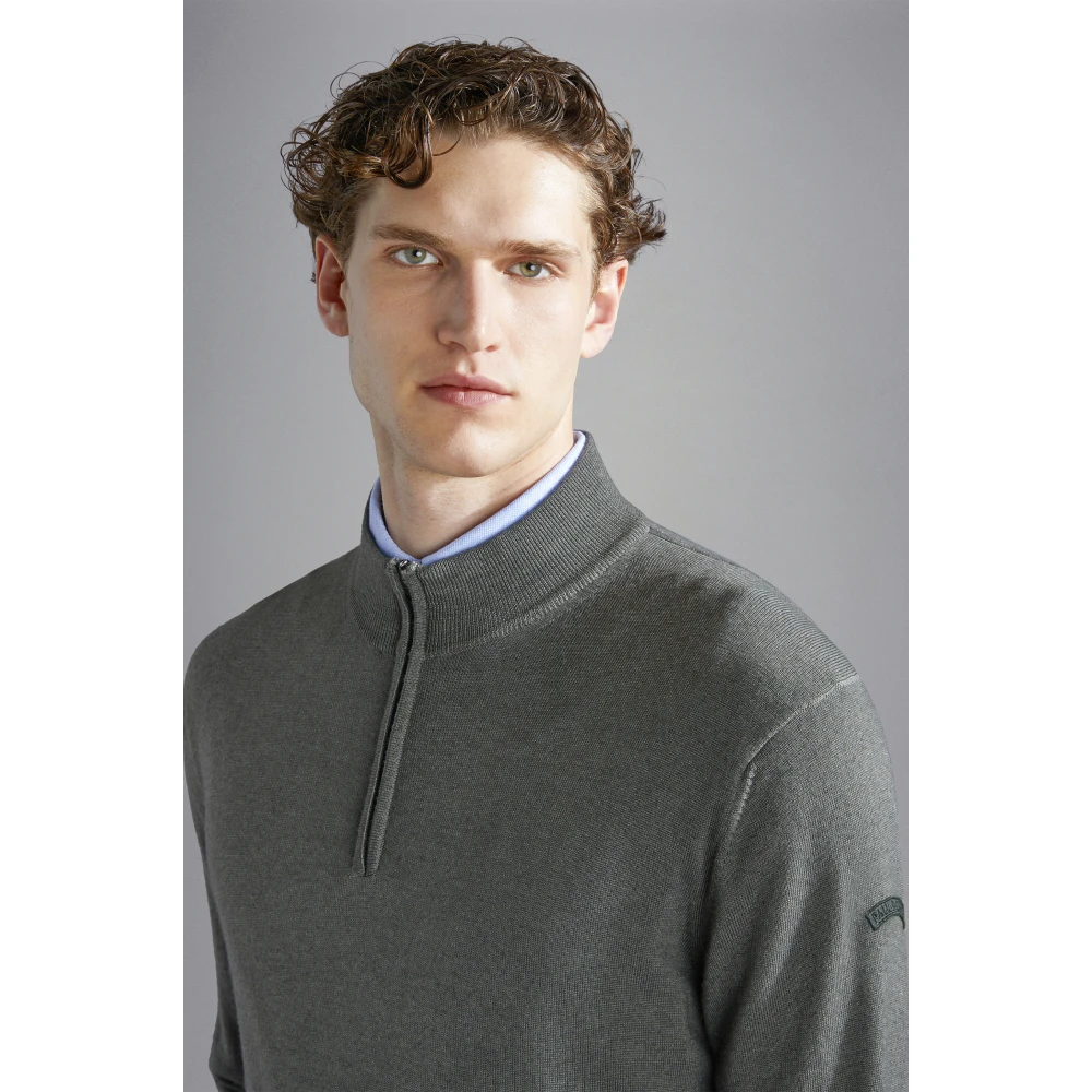 PAUL & SHARK Stijlvolle Pull voor Mannen Green Heren
