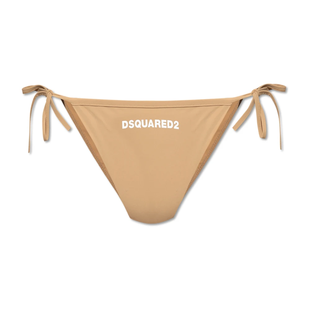 Dsquared2 Vrouw Beige Badmode Dames, M, Swimsuit Bottom
