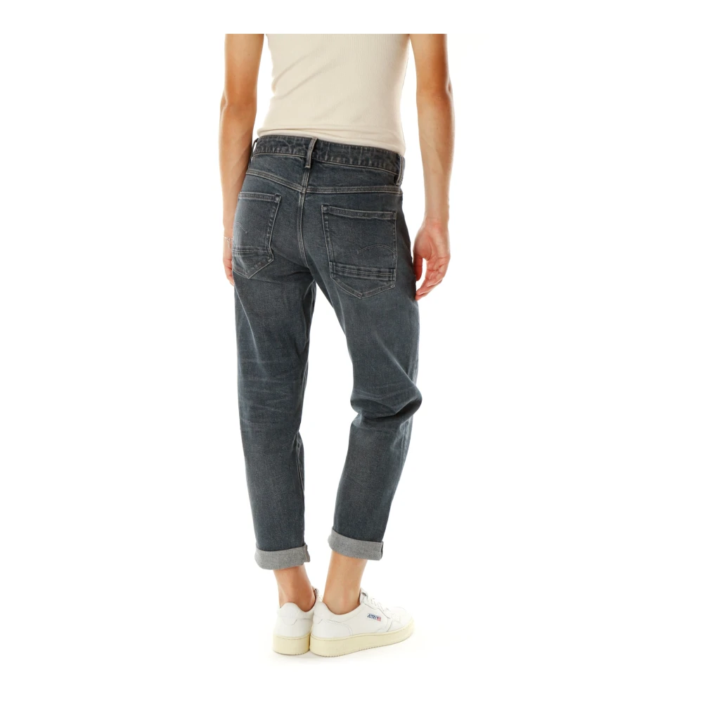 G-Star Mid Waist Boyfriend Fit Jeans Blue Dames