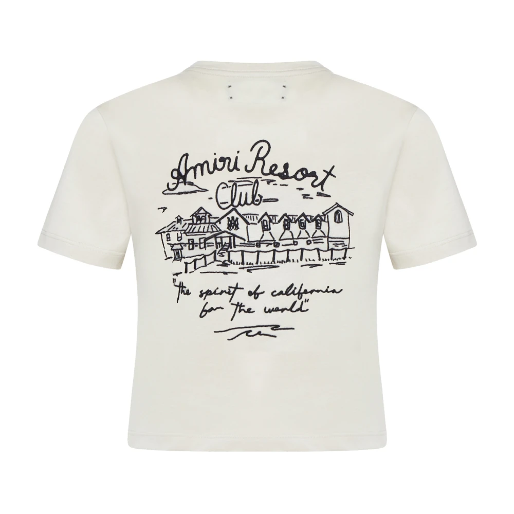 Amiri Resort Club T-shirt White Dames