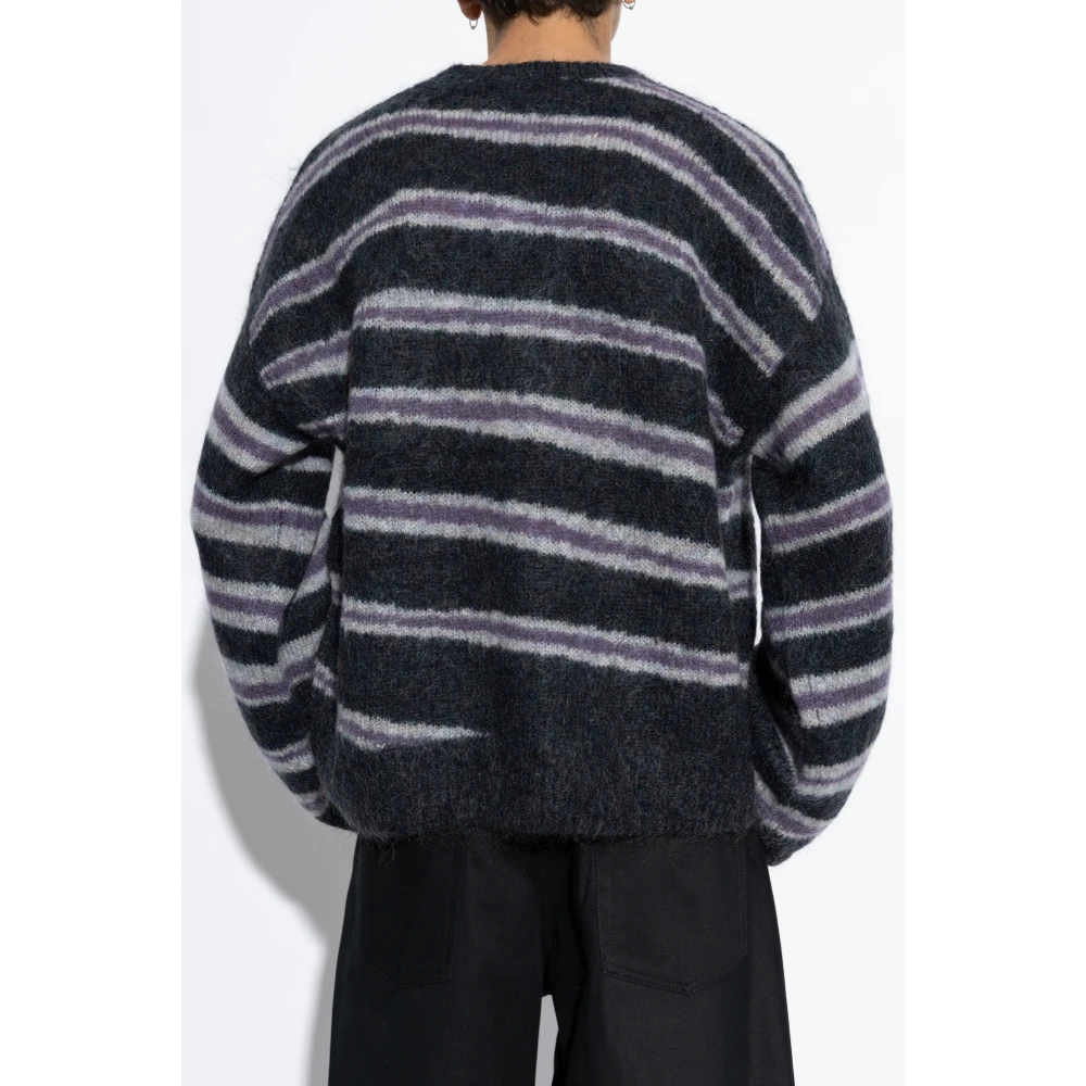 Acne Studios Trui met wollen afwerking Black Heren