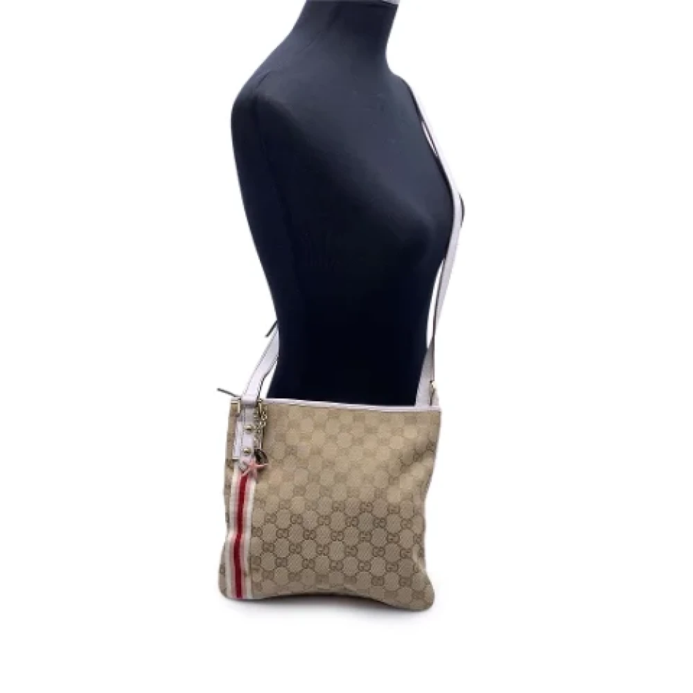 Gucci Vintage Pre-owned Canvas gucci-bags Beige Dames