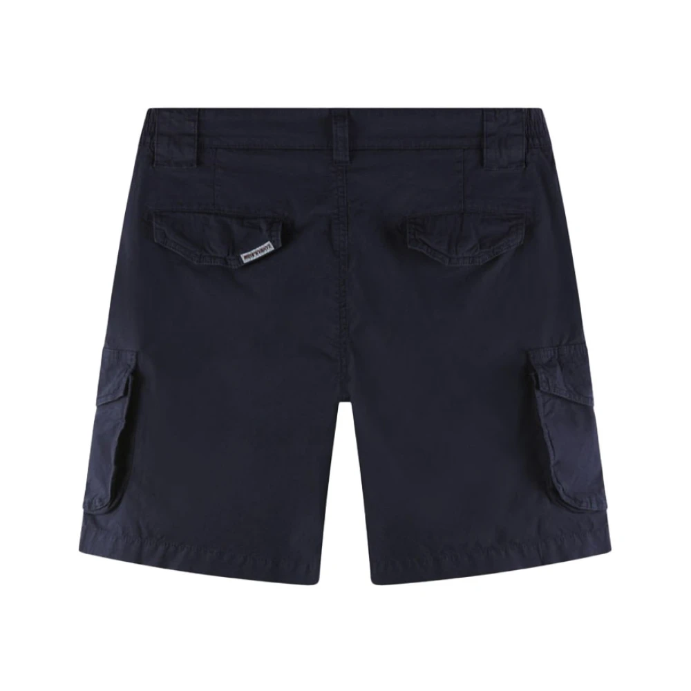 Murphy&Nye Blauwe Cargo Shorts Bermuda Casual Blue Heren