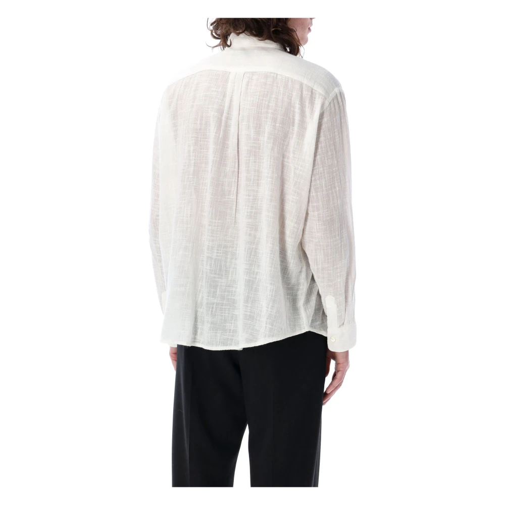 Our Legacy Off White Sheer Coco Shirt White Heren