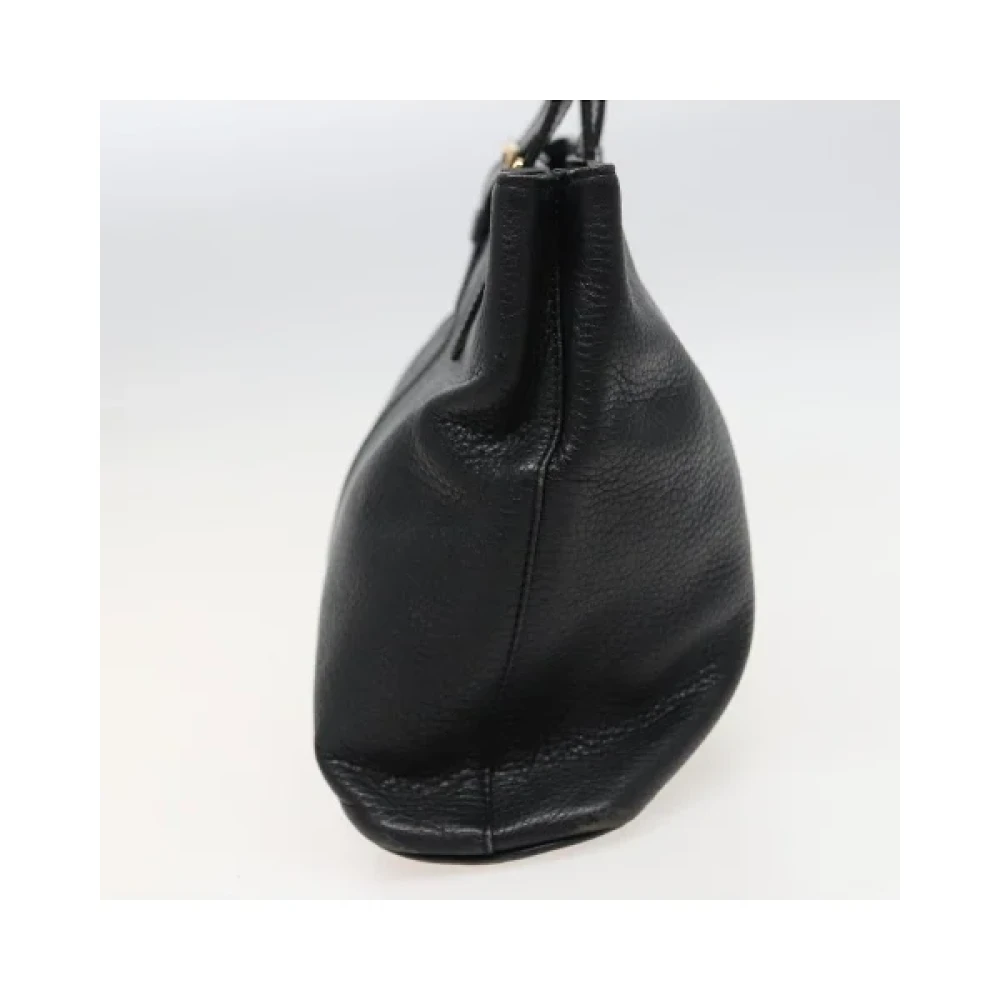 Burberry Vintage Pre-owned Leather handbags Black Dames