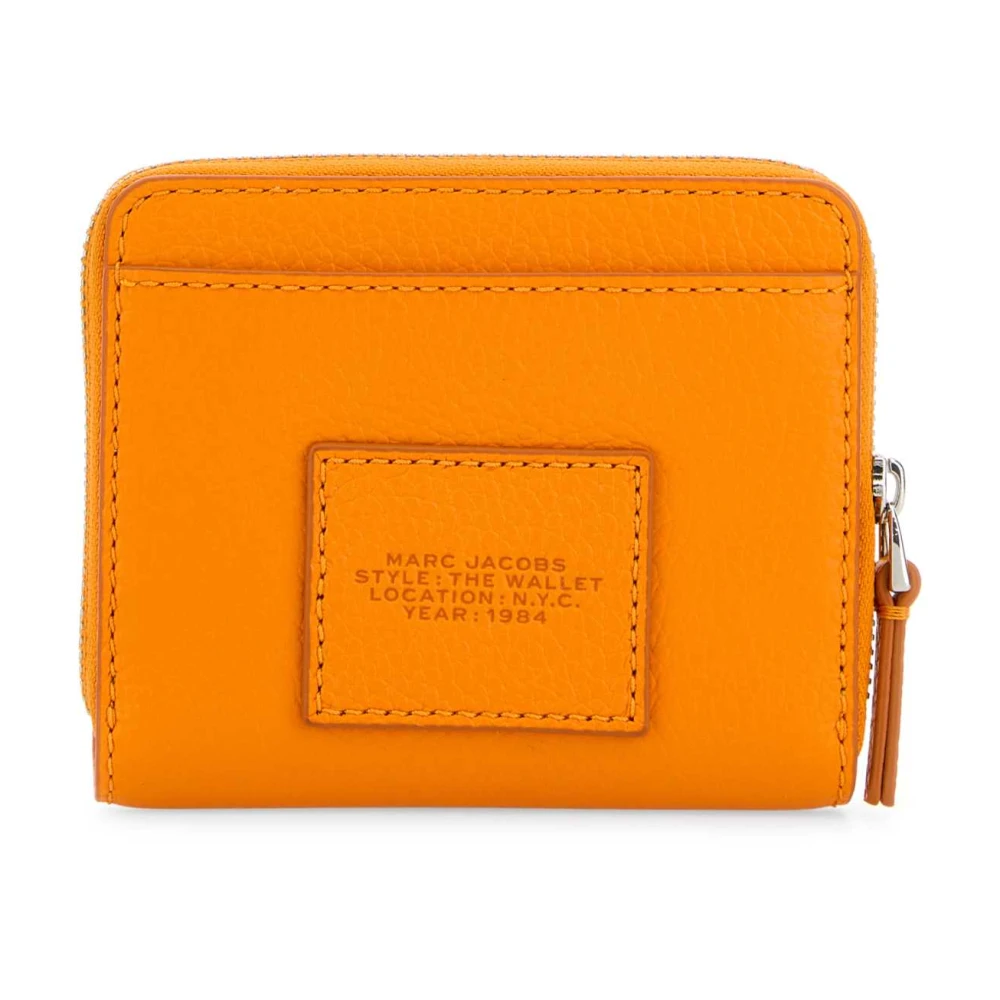 Marc Jacobs Stijlvolle Oranje Leren Portemonnee Orange Dames
