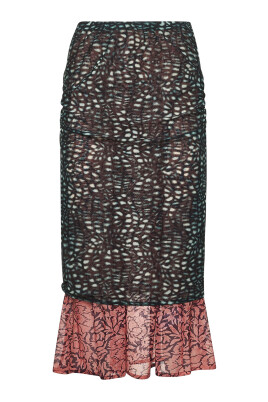 green-asymmetric-mesh-skirt