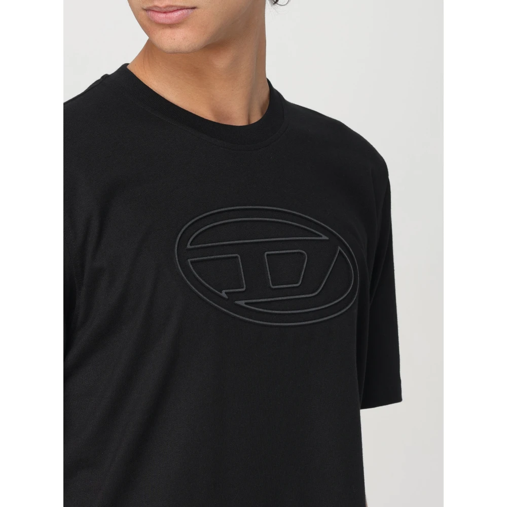 Diesel Verstelbaar Big Oval T-shirt Black Heren