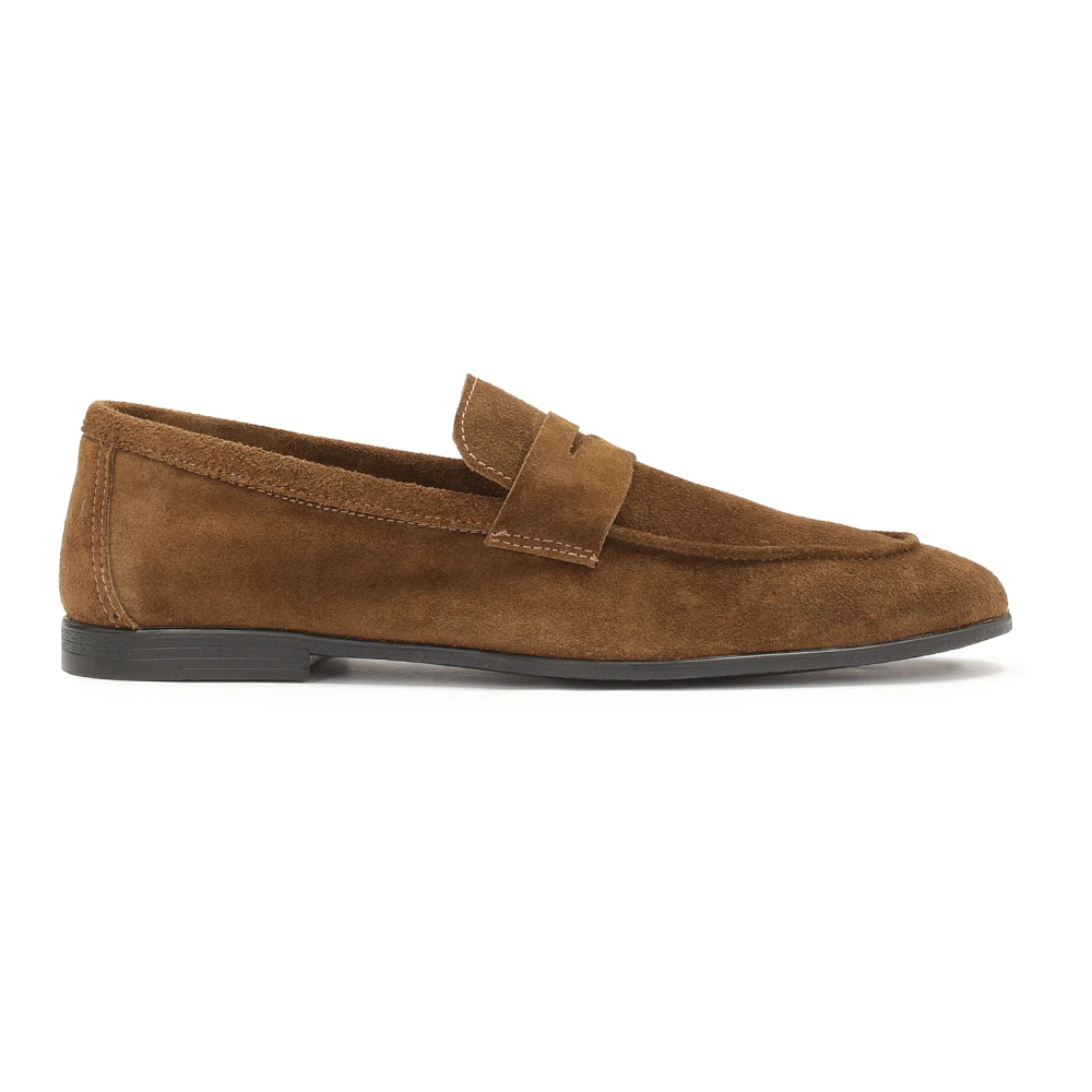 Kazar Mannelijk Bruin Schoenen Heren, 40 Eu, Suède, Klassieke E Suède Loafers