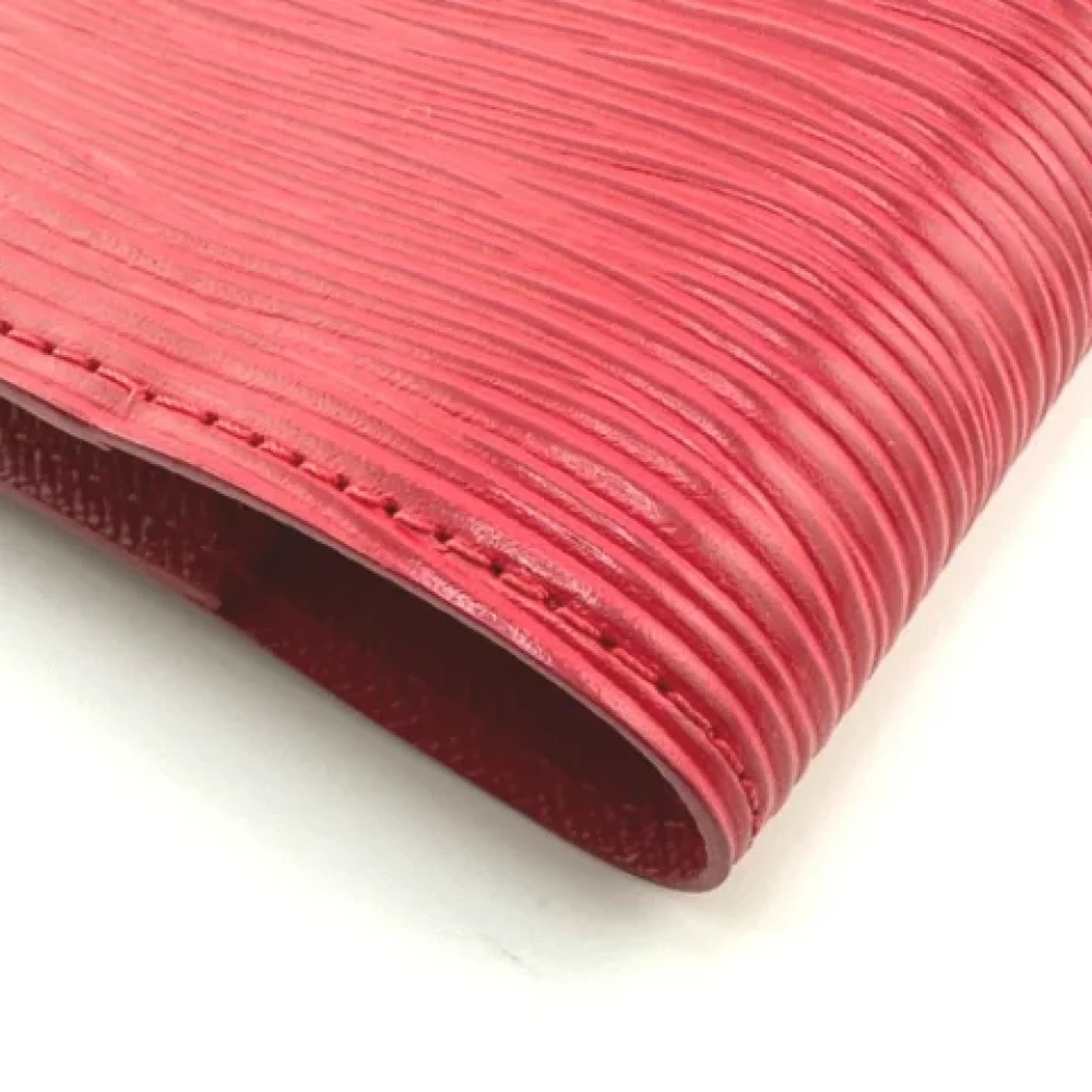 Louis Vuitton Vintage Pre-owned Leather home-office Red Dames