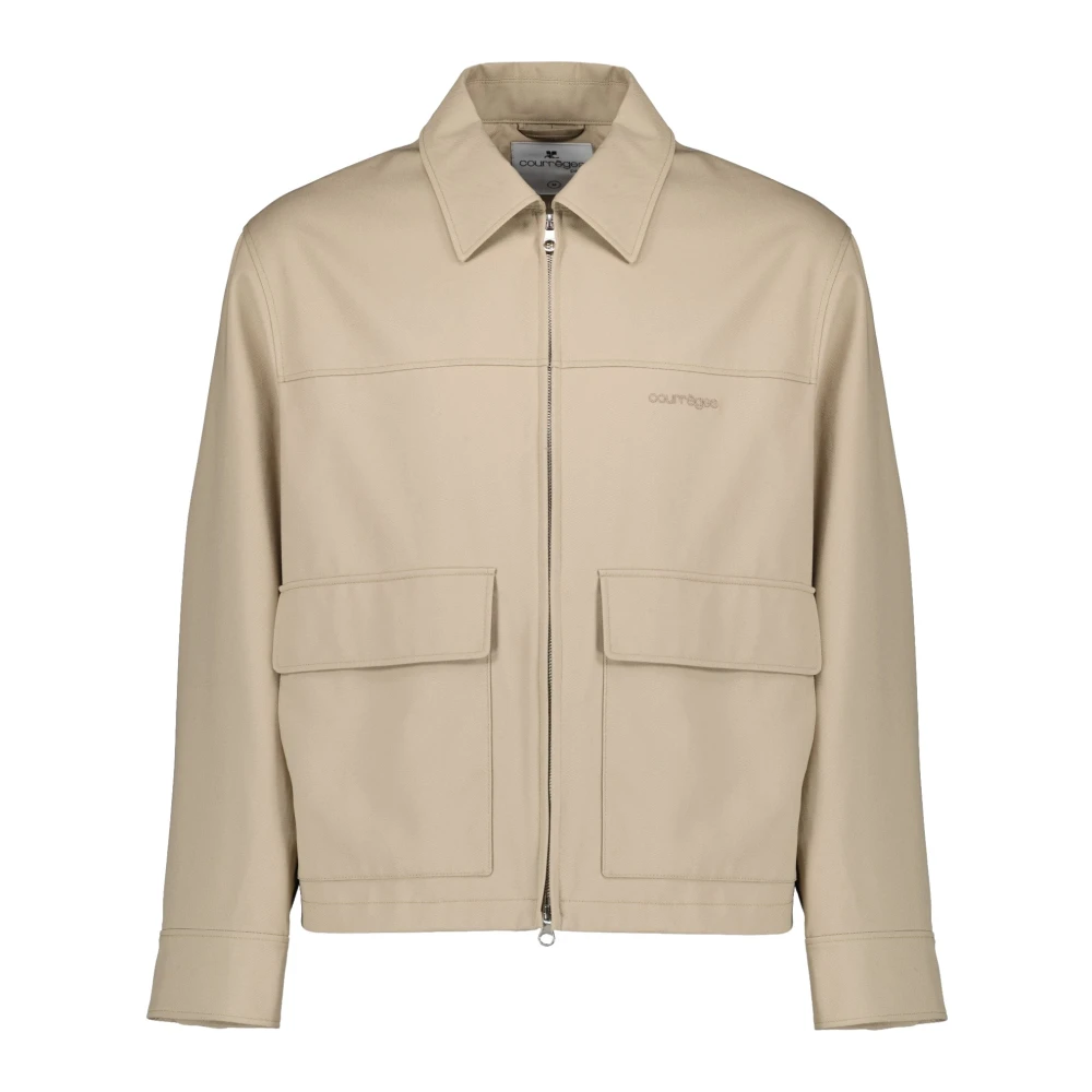 Courrèges Herren Beige Jacken, Xlgröße: