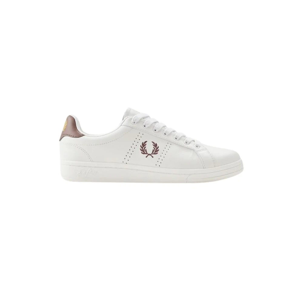 Fred Perry Leren Tennisschoenen Heren Schoenen Wit