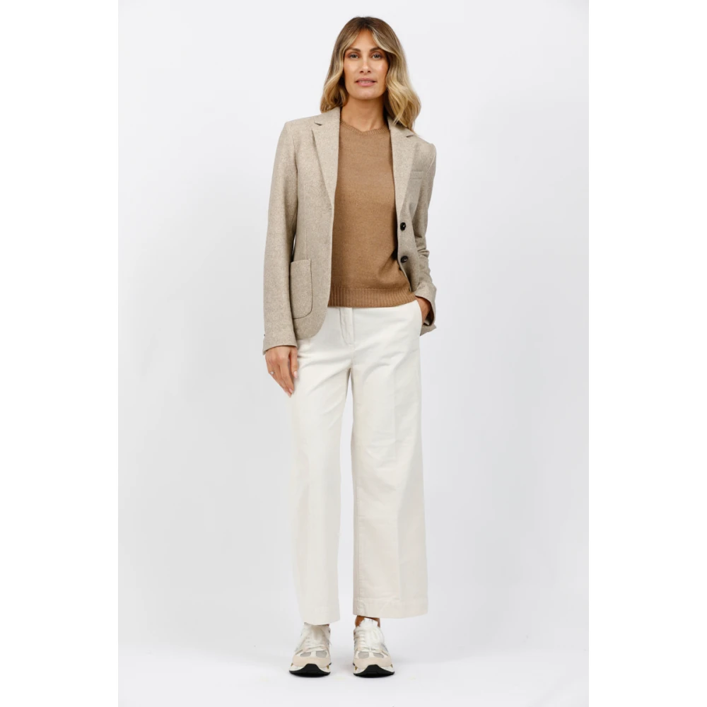 Circolo 1901 Gestructureerde Jas Beige Dames