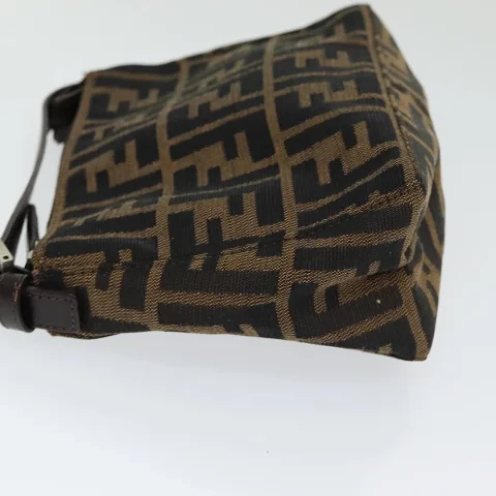 Fendi Vintage Pre-owned Canvas handbags Brown Dames