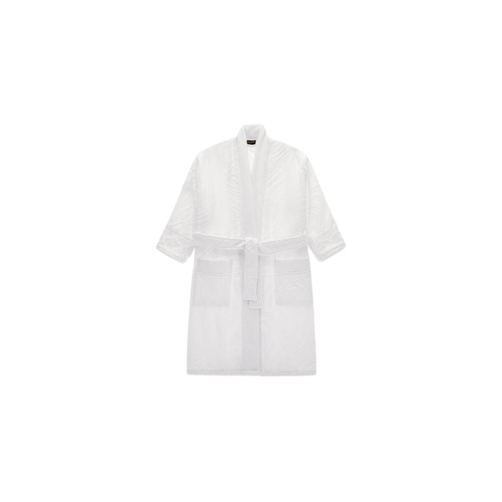 Roberto Cavalli Animalier Crystal Snakes Bathrobe - Female - Robes - White - L/Xl - Nightwear & Lounge