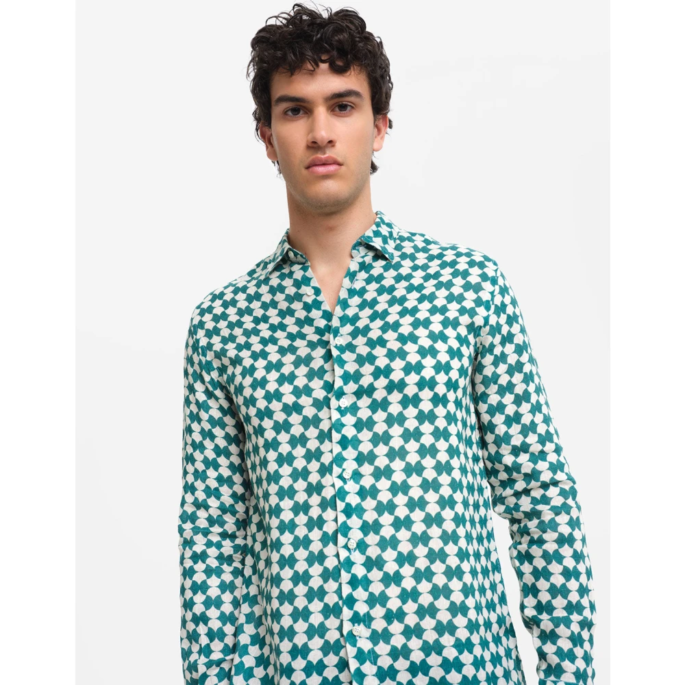 Peninsula Zomer Linnen Overhemd Multicolor Heren