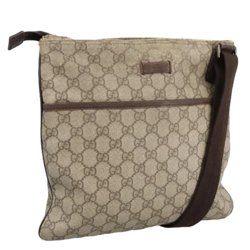 Gucci Vintage Pre-owned Canvas gucci-bags Beige Dames