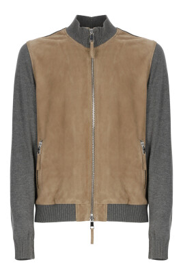 brown-suede-leather-jacket-high-neck