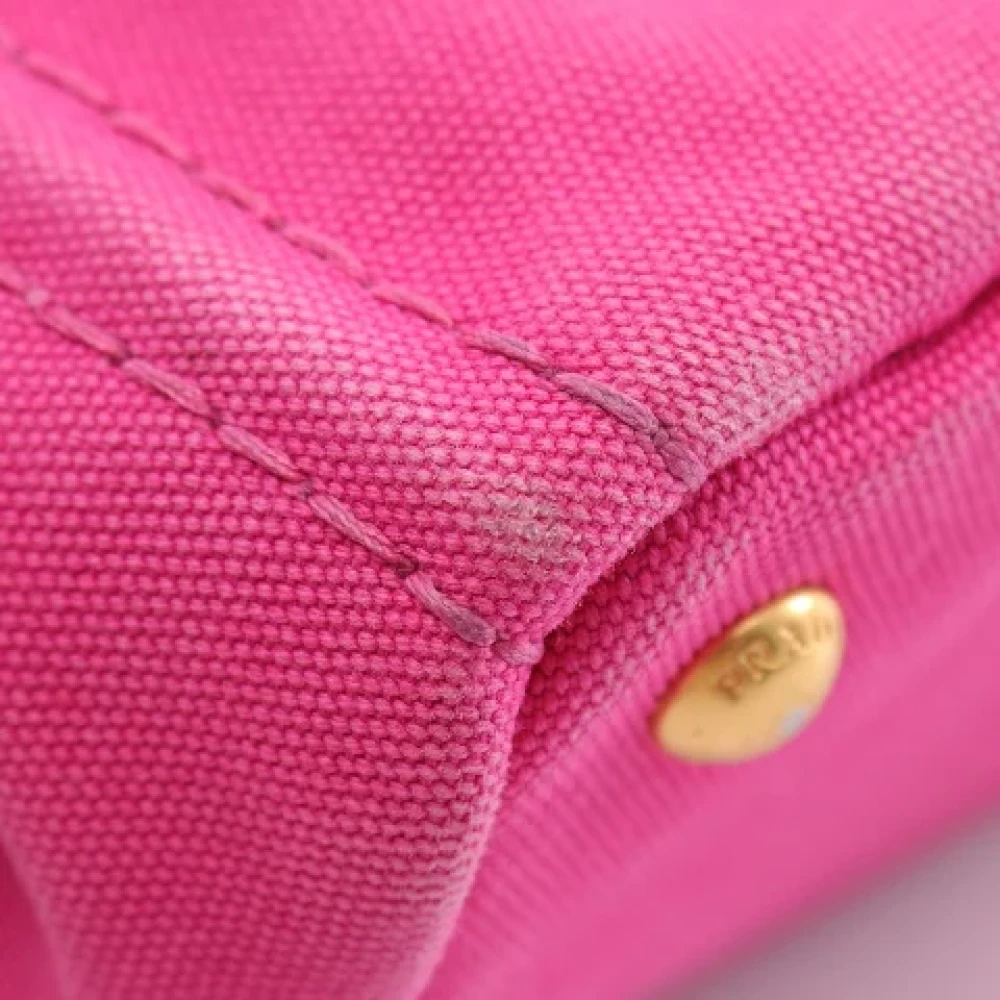 Prada Vintage Pre-owned Canvas prada-bags Pink Dames