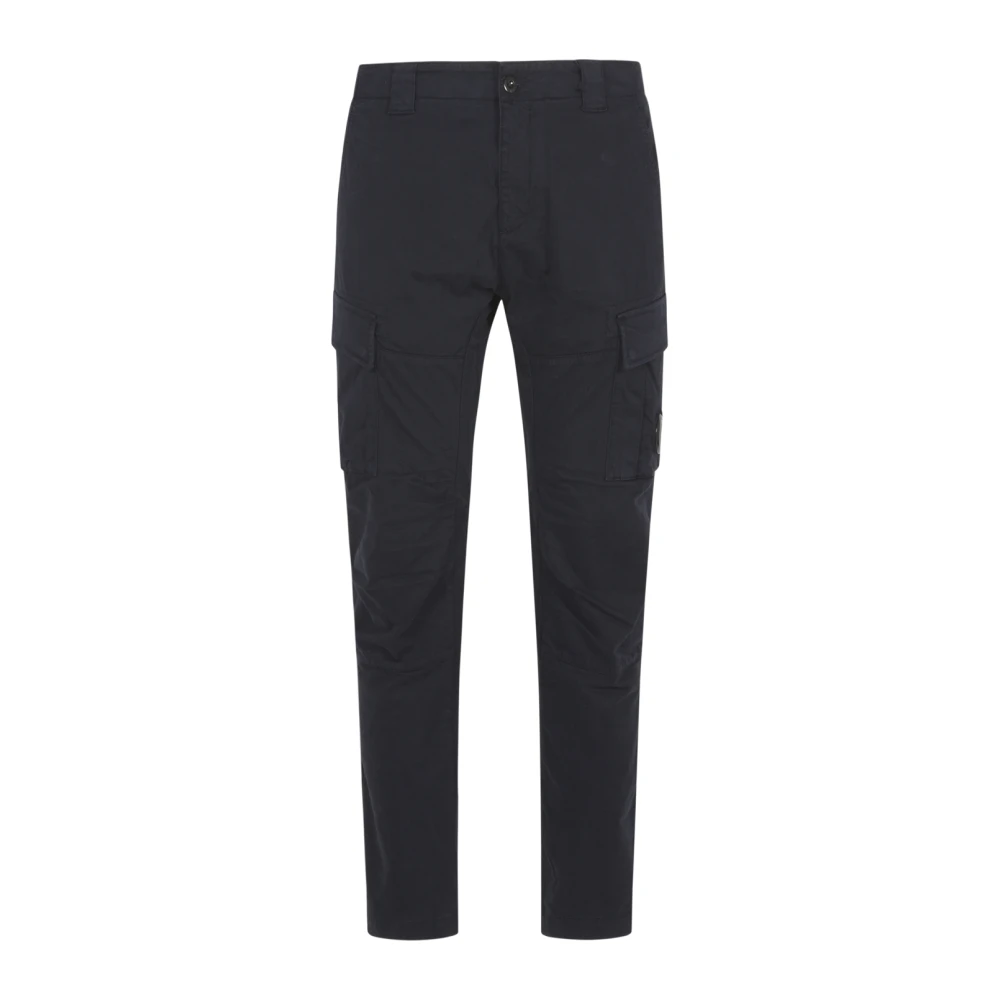 C.P. Company Cargo broek in stretch satijn Blue Heren