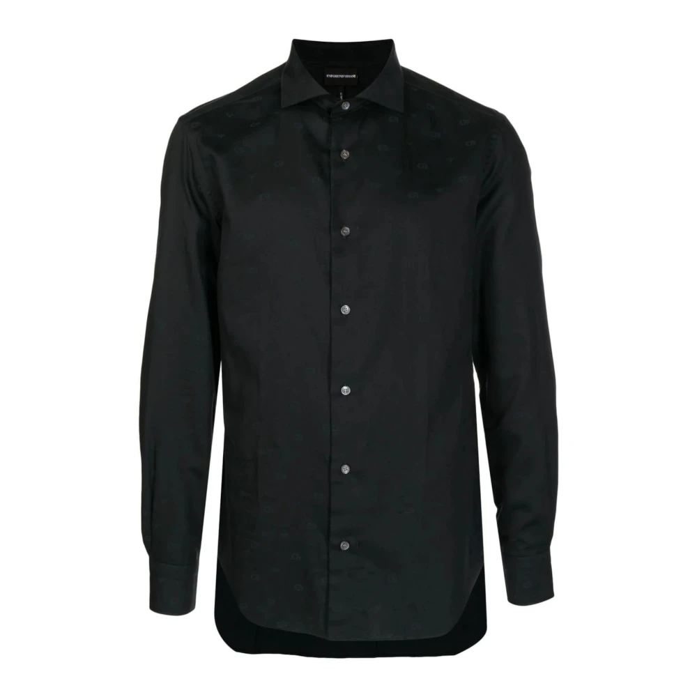 Emporio Armani Hombre Negro Camisas, Talla: L