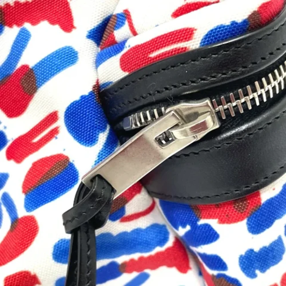 Yves Saint Laurent Vintage Pre-owned Canvas shoulder-bags Blue Heren