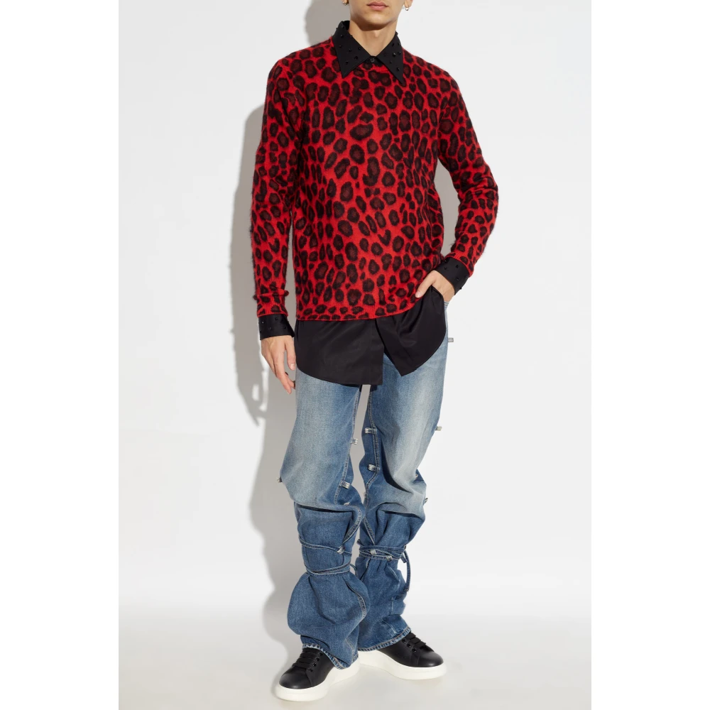 alexander mcqueen Trui met dierenmotief Red Heren