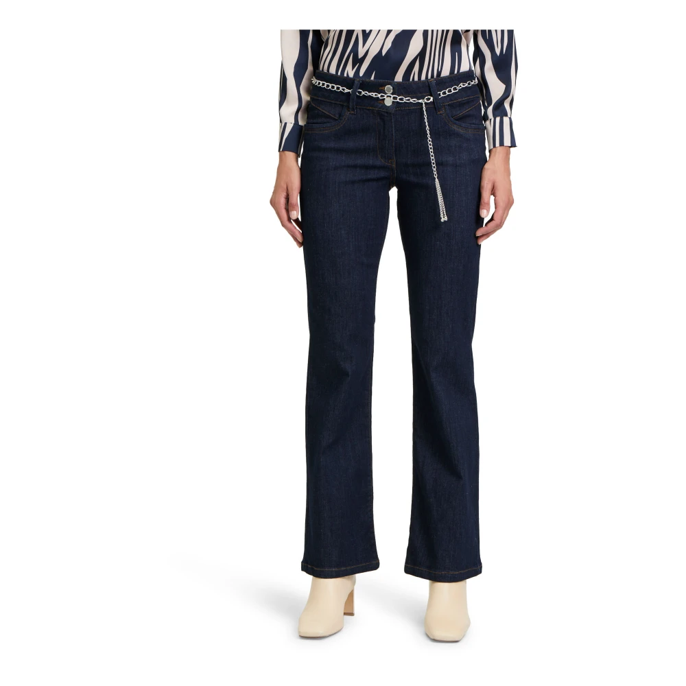 Betty Barclay Slim Fit Jeans met Riem Blue Dames