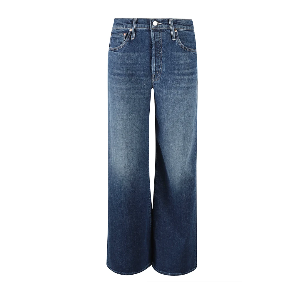 Mother Roller Sneak Jeans Blue Dames