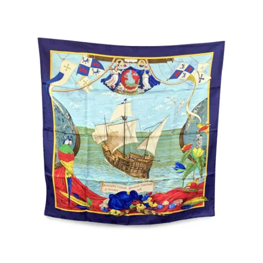 Pre-owned > Pre-owned Accessories > Pre-owned Scarves - - Hermès Vintage - Modalova