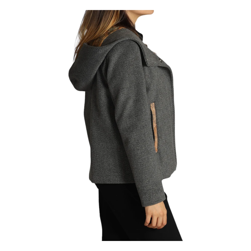 Alviero Martini 1a Classe Tijdloze Antraciet Blouson Jas Gray Dames