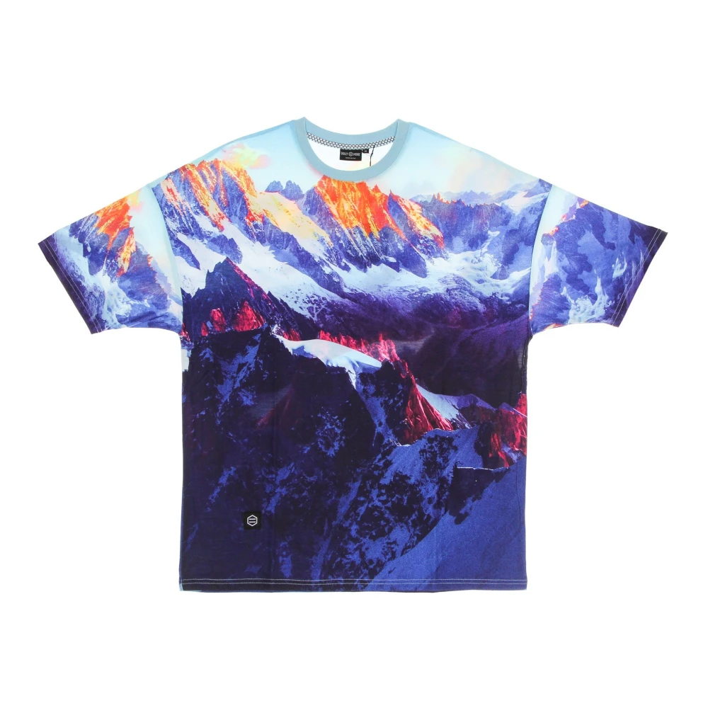 Dolly Noire Mountain Oversize Tee Multi T-Shirt Multicolor, Herr