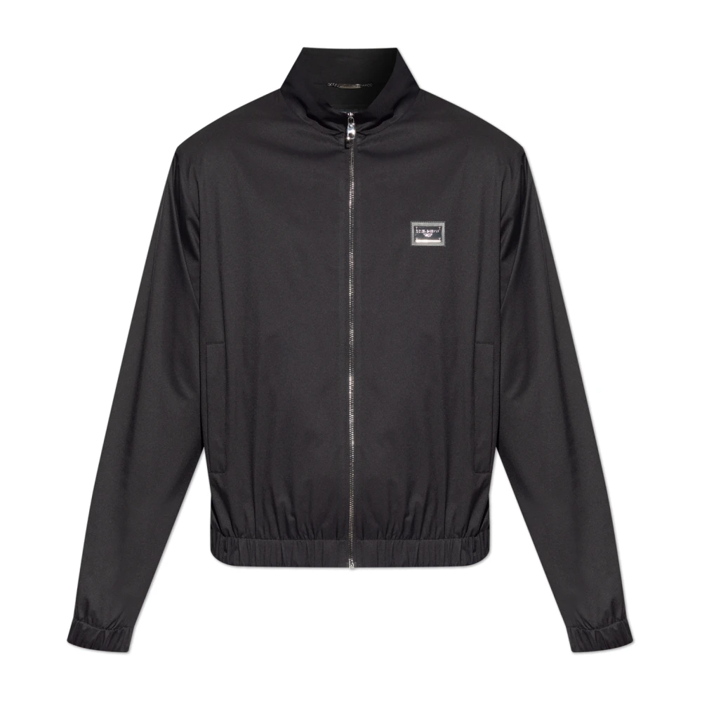 Dolce & Gabbana Men's Black Logo Jacket - Bomber Jackets - Xl - Jackets